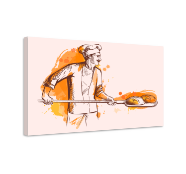 Slika na platnu voće pekar s kruhom - TenStickers