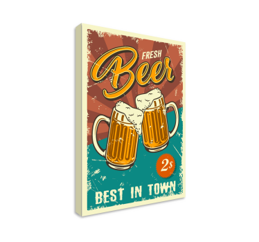 Slika na platnu sport oglas za svježe pivo - TenStickers