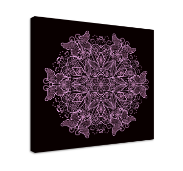 Leptir mandala leptir platno slika - TenStickers