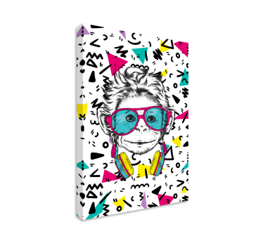 Slika na platnu životinje portret cool majmuna - TenStickers