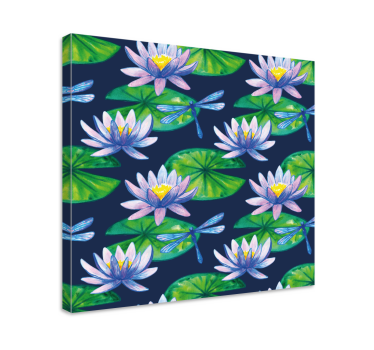 Slika na platnu cvijeće i biljke lotus i zmajevi - TenStickers