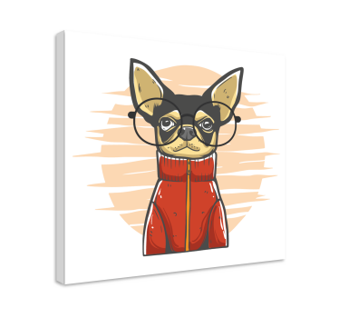 Slika na platnu psi elegantni portret pasa - TenStickers