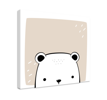 Beba polarni medvjed životinjsko platno - TenStickers