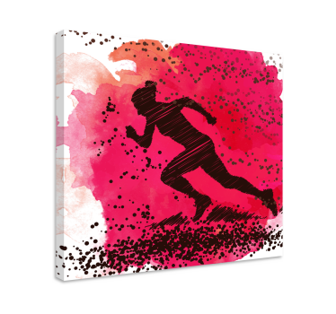 Slika na platnu sport dinamična silueta trkača - TenStickers