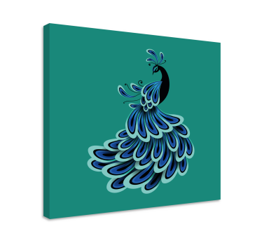 3d platno s elegantnim dizajnom pauna - TenStickers