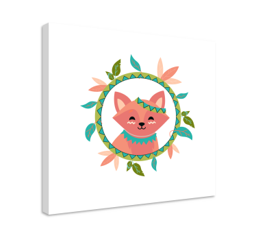 Slika na platnu mačke s šarmantnim lisicom - TenStickers