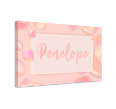 Personalizirane slike na platnu elegantno prikazivanje imena - TenStickers