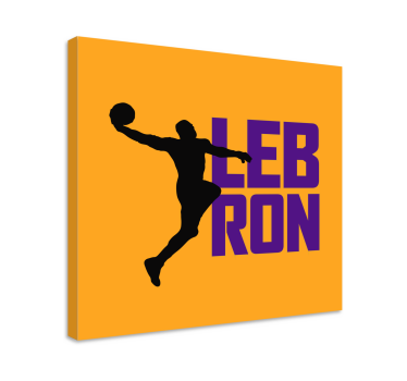 Lebron james cool košarkaški kućni otisci platna - TenStickers