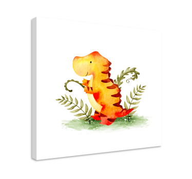 Slika na platnu dinosauri Šarmantni mali dinosaur - TenStickers