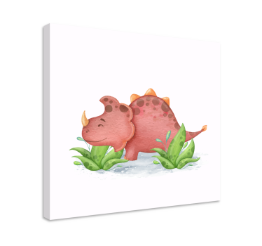 Slika na platnu dinosauri beba triceratopsa - TenStickers