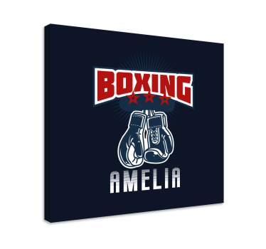 Slika na platnu sport s emblemom boksačkih rukavica - TenStickers