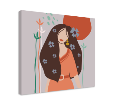 Slika na platnu ljudi i likovi chic ženski portret - TenStickers
