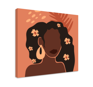 Slika na platnu ljudi i likovi elegantna silueta žene - TenStickers
