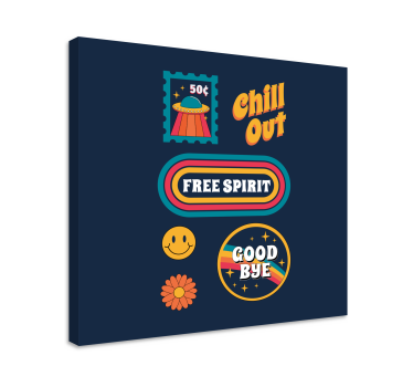 Slika na platnu drugi tekst opušteni slobodni duh - TenStickers
