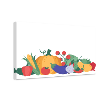 Suptilna umjetnost na platnu od povrća i voća - TenStickers