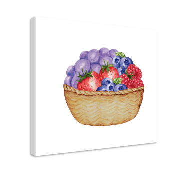 Slika na platnu voće bogata voćna košara - TenStickers