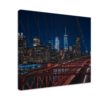 Slika na platnu gradova pogled na brooklyn bridge - TenStickers