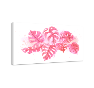 Slika na platnu cvijeće i biljke monstera aranžman - TenStickers