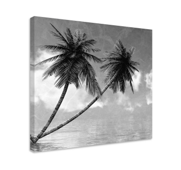 Slika na platnu stabla elegantna silueta palme - TenStickers