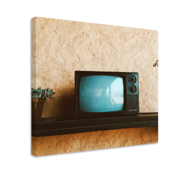 Slika na platnu berba retro televizijski ekran - TenStickers