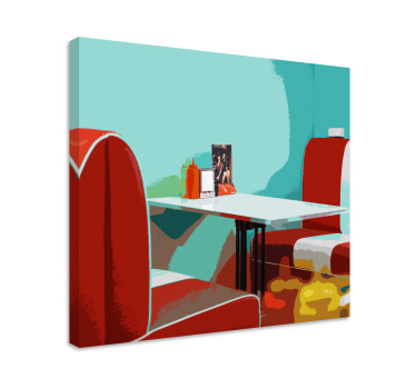 Retro vintage otisci na zidu restorana za dnevnu sobu - TenStickers