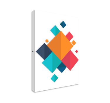 Slika na platnu geometrijski živahni oblici - TenStickers