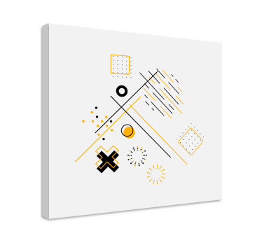 Slika na platnu geometrijski nefigurativni oblici - TenStickers