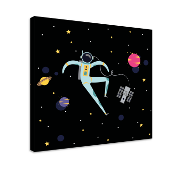 Slika na platnu video igre astronaut u svemiru - TenStickers