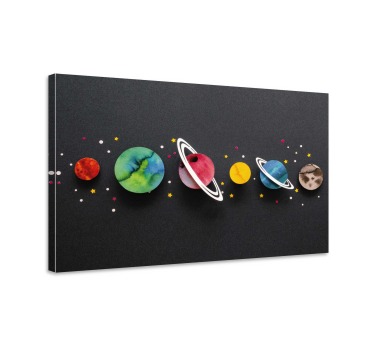 Slika na platnu dinosauri svemirski planetarni sustav - TenStickers