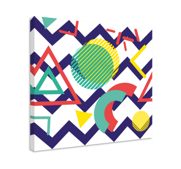Slika na platnu geometrijski dinamični oblici - TenStickers