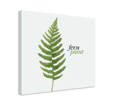 Slika na platnu cvijeće i biljke dizajn paprati - TenStickers