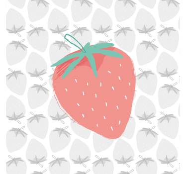 Slika na platnu voće ilustracija jagode - TenStickers