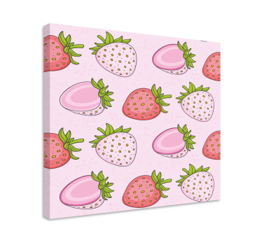 Slika na platnu voće jagodna uživancija - TenStickers
