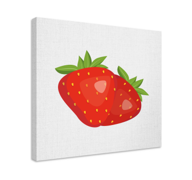 Slika na platnu voće sočne jagode - TenStickers
