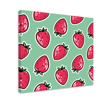 Slika na platnu voće ponavljanje jagoda - TenStickers