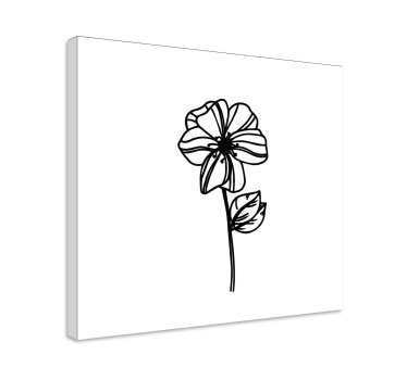 Slika na platnu cvijeće i biljke elegantan cvjetni uzorak - TenStickers