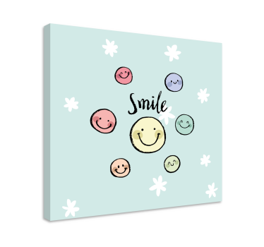 Slika na platnu citati kolekcija osmijeha - TenStickers