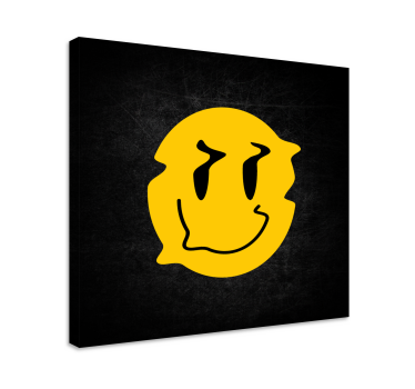 Slika na platnu drugi tekst sretno nasmijano lice - TenStickers