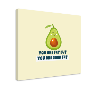 Slika na platnu voće sretni avokado koncept - TenStickers