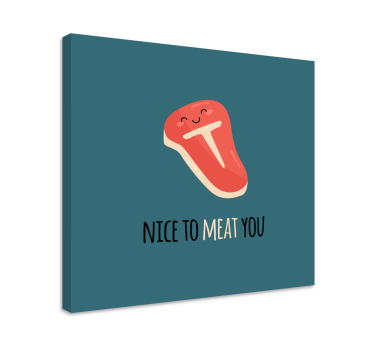 Slika na platnu voće sretni odrezak osmijeh - TenStickers