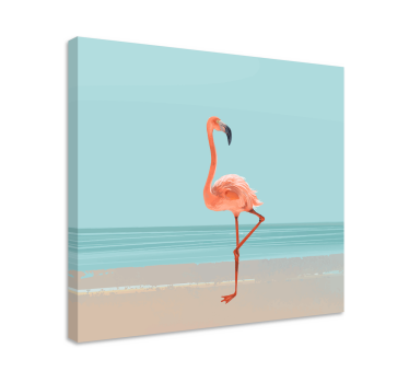 Flamingo slika na pijesku zidna umjetnička slika platna glavne sp - TenStickers