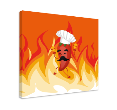 Slika na platnu drugi tekst plesni Čili kuhar - TenStickers