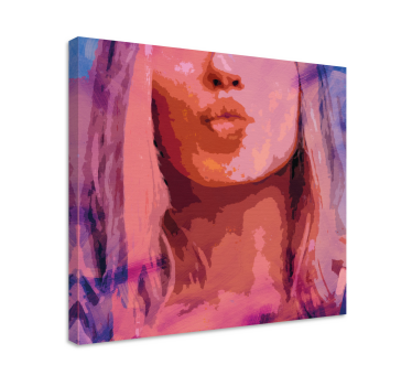 Slika na platnu ljudi i likovi elegantni portret poljupca - TenStickers
