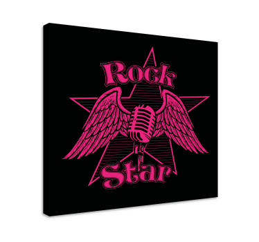Slika na platnu muzika rock zvjezdane krila - TenStickers