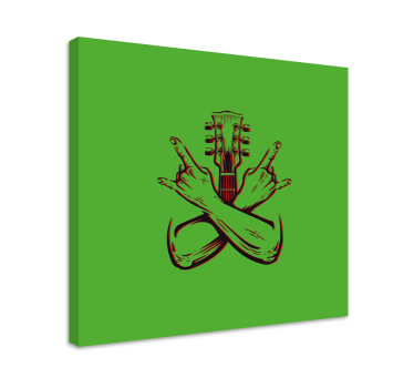 Slika na platnu muzika simbol gitarske ruke - TenStickers