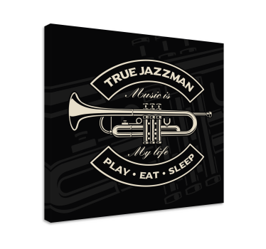 Istinski jazzman glazbeni tisak na platnu - TenStickers