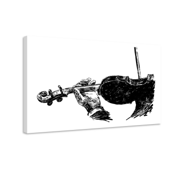Slika na platnu muzika violinist u akciji - TenStickers