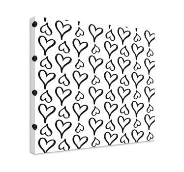 Slika na platnu citati uz dizajn srca - TenStickers