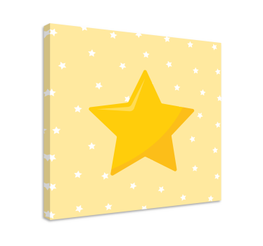 žute klasične zvjezdane zidne slike za vrtić - TenStickers