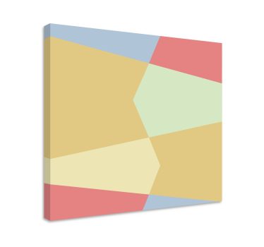 Slika na platnu geometrijski oblikovani blokovi boja - TenStickers